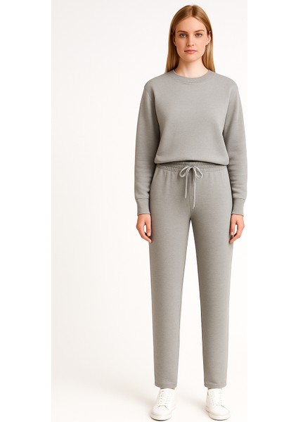 Clemantıs Kadın Organik Pamuk Likralı Futter Eşofman Altı Düz Renk fiyatları