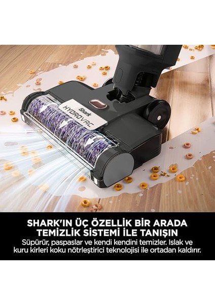 Hydrovac Pro, Güçlü Emiş ve Islak Paspaslama Yapan, Kendi Kendini Temizleyen Antibakteriyel Fırçalı, LED Ekranlı, Solüsyon Hediyeli Islak Kuru Şarjlı Dikey Süpürge modelleri