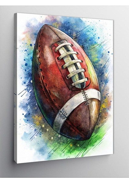 Kanvas Tablo Amerikan Futbol Topu 100 x 140 CNVSDKEY-124337-100-140