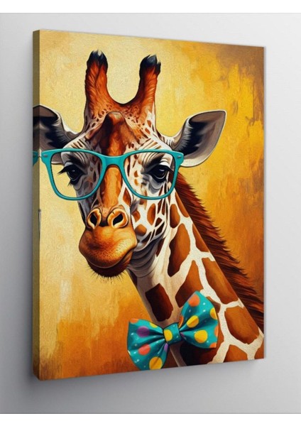Kanvas Tablo Gözlüklü Zürafa 50 x 70 CNVSDKEY-126010-50-70