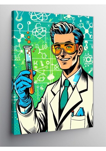 Kanvas Tablo Bilim Adamı 70 x 100 CNVSDKEY-125959-70-100