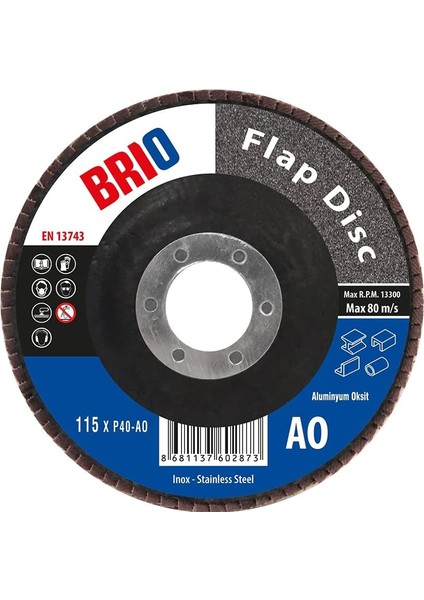 Flap Disk 115XP40 Ao 10 Lu