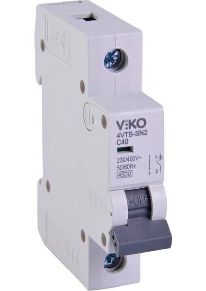 4VTB-1C40 Otomatik Sigorta 4,5ka C Tipi 1 Kutup 40A