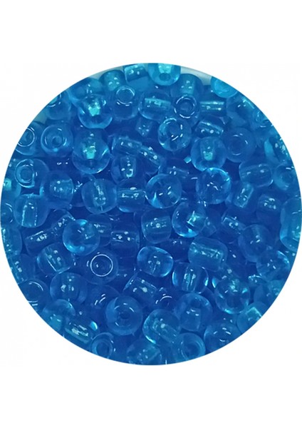 Dökme Cam Kum Boncuk (8/0) 3 mm - 20 Gram - Şeffaf Deniz Mavi - BNC180 fiyatları
