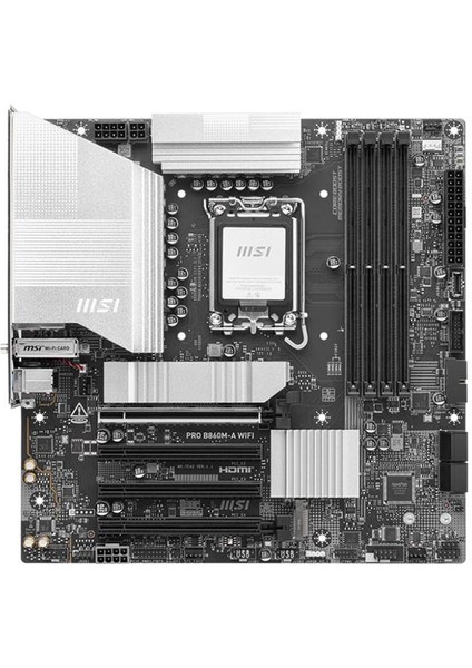 Msı Pro B860M-A Wıfı Ddr5 8800MT/S 1xhdmı 1xdp 3xm.2 Matx 1851P (Intel Ultra Processors Serıes2) fiyatları