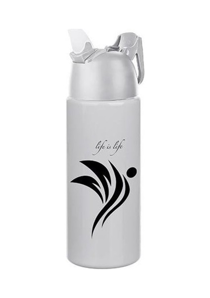 Kilitlenebilen Matara Güvenlikli Suluk Sporcu Matarası Spor Su Şişesi Içecek Şişesi 700ML (4172)