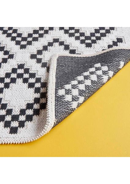 Ethnic Geometrik Desenli%80 Pamuk%20 Paspas Takımı,, 1 Adet 60X100 cm / 1 Adet 50X60 cm modelleri