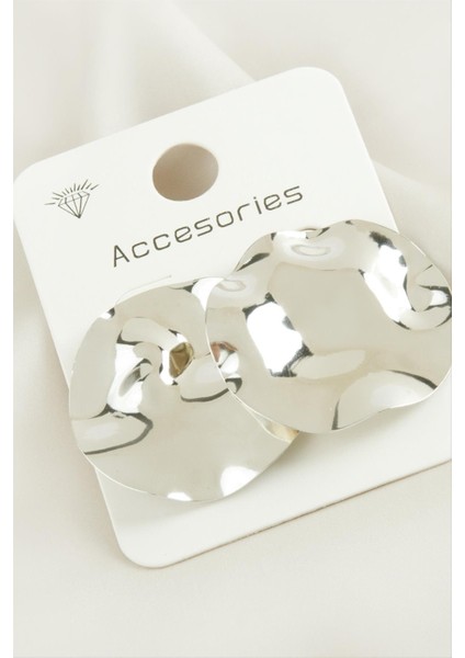 Yuvarlak Trend Metal Küpe