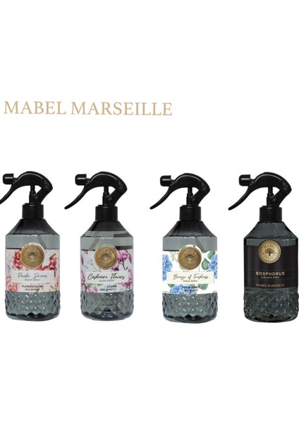 Karışık Oda Spreyi 4'lü Set 4X500 ml – Ferah, Çiçeksi, Pudramsı ve Bosphorus Kalıcı Oda Kokuları