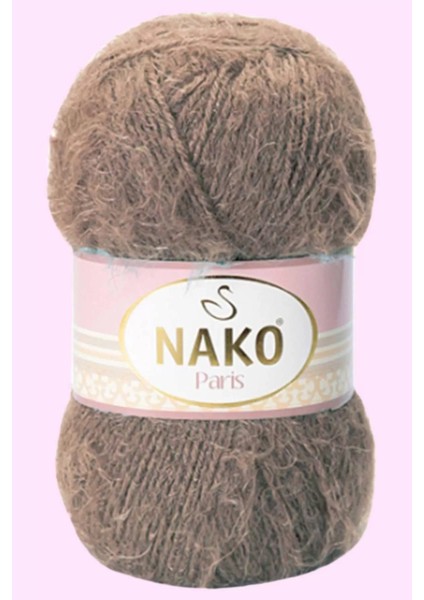 1 Adet Paris El Örgü Ipi Yünü Boz Kahve 3890