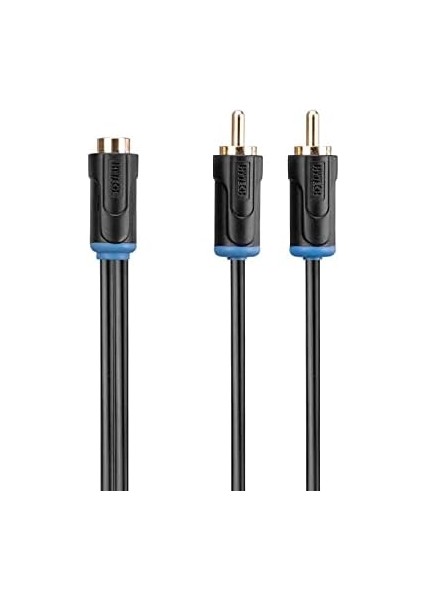 HY-B105, F To 2 Rca M Kablosu, 0.3 M, Siyah fiyatları