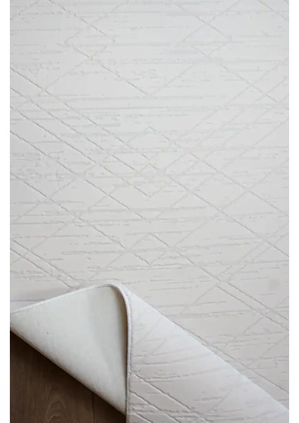 Arges Çerçeveli Krem Akrilik Makine Halısı fırsatları