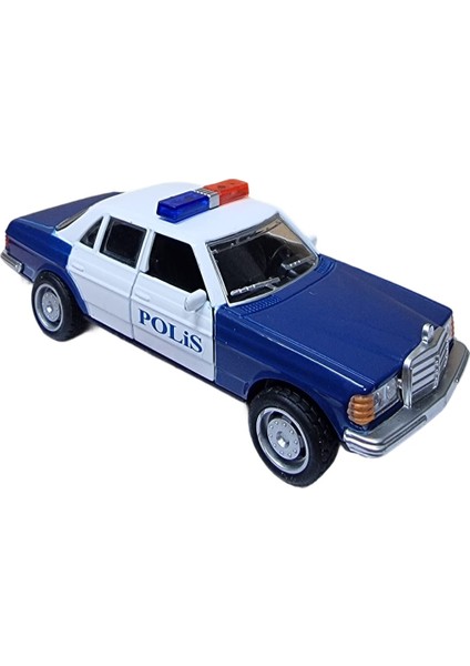 Metal Nostaljik Çek Bırak Polis Model Araba Açılır Kapı Yumuşak Lastik 11 cm modelleri