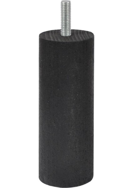 Ahşap Mobilya Koltuk Kanepe Ayağı Vida Çapı 10 mm Siyah