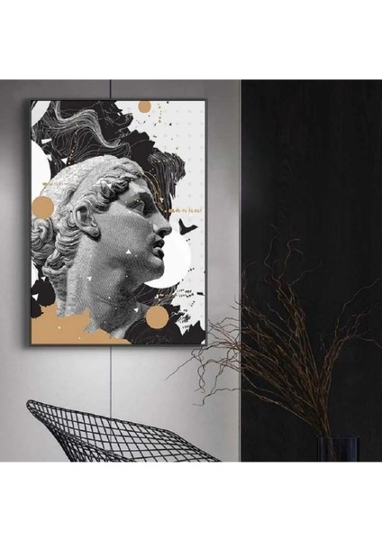 Kanvas Tablo Michelangelo Heykel Görünümlü Sanatsal Kanvas Tablo 80 x 120