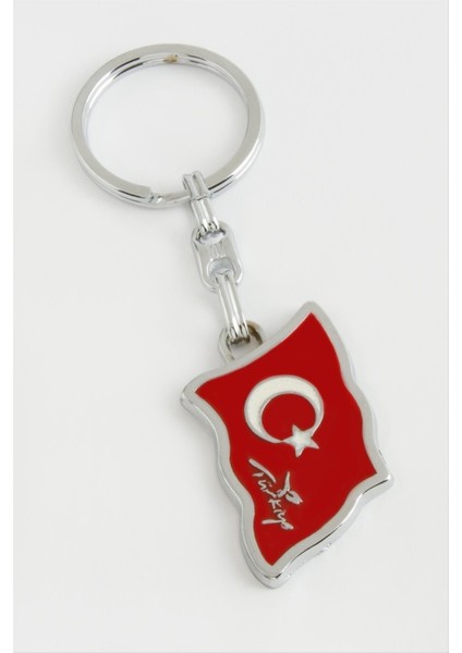 Ay Yıldız Metal Anahtarlık