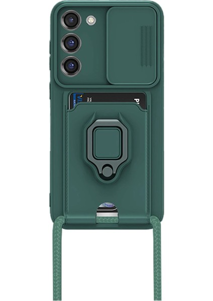 Samsung Galaxy S24 Plus Kılıf Zuma Kartvizitli Yüzüklü Silikon - Yeşil - MKR029434-4553 fiyatları