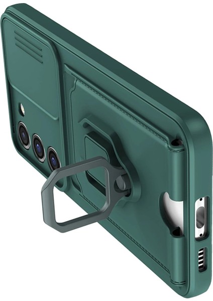 Samsung Galaxy S24 Plus Kılıf Zuma Kartvizitli Yüzüklü Silikon - Yeşil - MKR029434-4553 modelleri