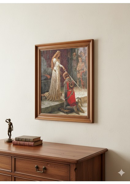 Edmund Blair Leighton The Accolade Onur Töreni 120 , 255 , 500 , 1000 Parça Ahşap (Mdf) Puzzle Yapboz fiyatları