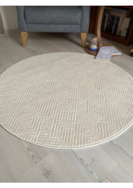 Krem Renkli Yuvarlak Kaymaz Tabanlı Yolluk Halı, Banyo ve Tuvalet Için Rahatlık fiyatları