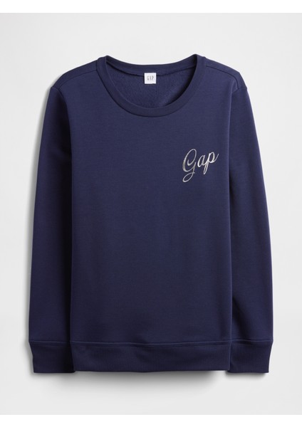 Kadın Lacivert Relaxed Gap Logo Sweatshirt fiyatları