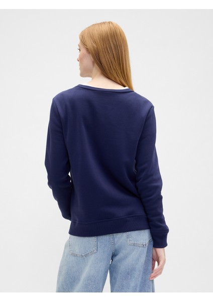 Kadın Lacivert Relaxed Gap Logo Sweatshirt indirimleri