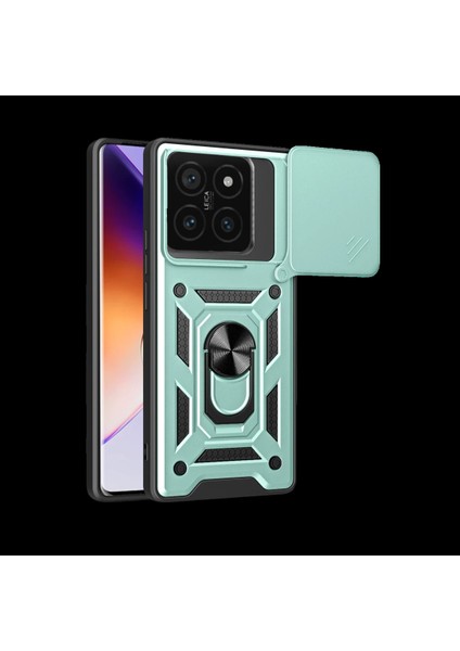 Xiaomi Mi 14T Pro Kılıf Pars Lens Yüzüklü Silikon