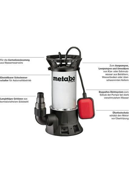 0251800000 Ps 18000 Sn Kirli Su Dalgıç Pompası fiyatları