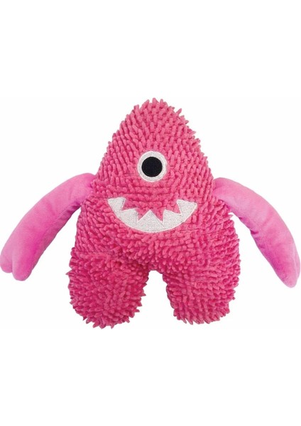 Bobble Monster Pembe Canavar Sesli Peluş Köpek Oyuncağı - Oynaması Keyifli Dayanıklı ve Güçlü Gıcırtılı!