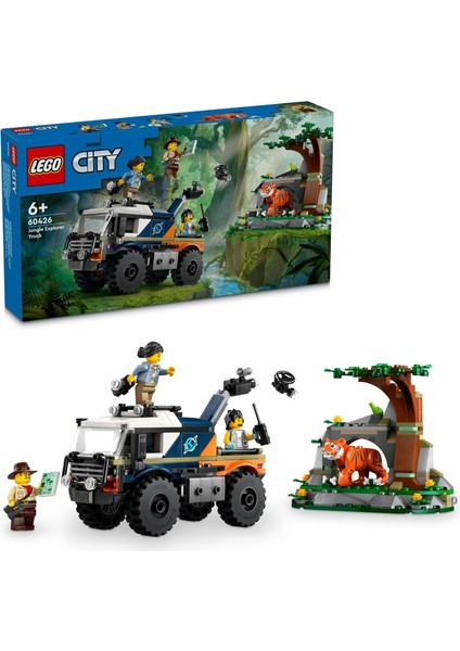 City Orman Kaşifinin Arazi Kamyonu 60426-6 Yaş ve Üzeri Çocuklar Için Yaratıcı Oyuncak Yapım Seti (314 Parça)