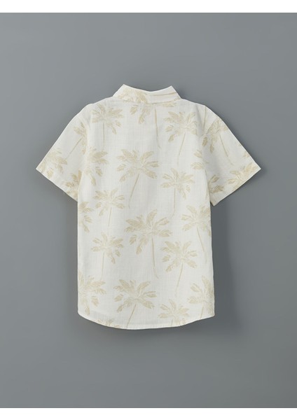 Yeni Sezon Desenli Kısa Kollu Erkek Çocuk Gömlek fiyatları