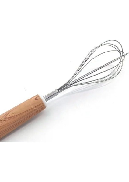Home Ahşap Saplı Paslanmaz Çelik Çırpma Teli,yumurta,ayran ve Pasta Için Çırpıcı (1) fiyatları