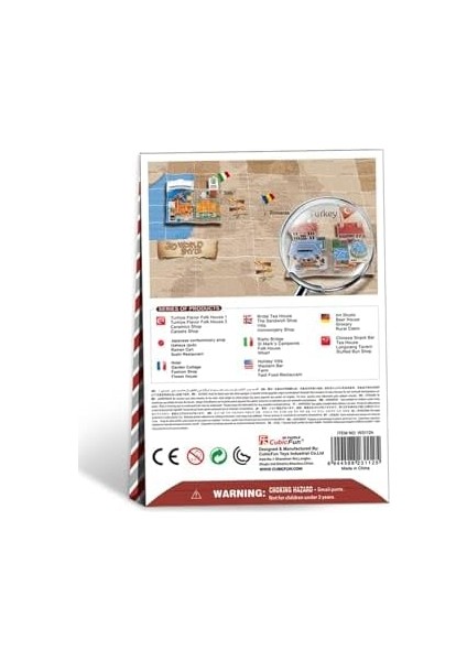 CUB/W3112H 3D 26 Parça Puzzle Türk Halı Mağazası modelleri
