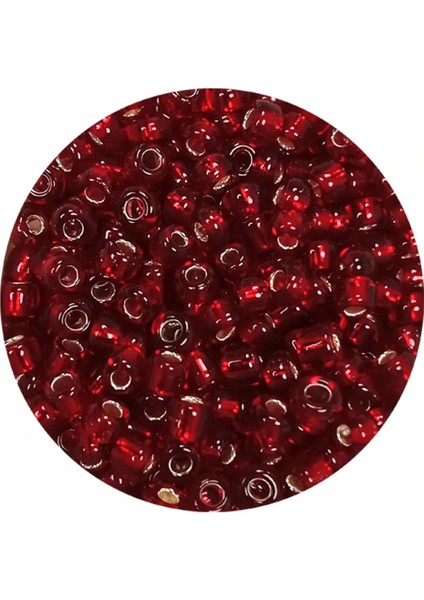 Dökme Cam Kum Boncuk (8/0) 3 mm - 60 Gram - Koyu Kırmızı - BNC224 fiyatları