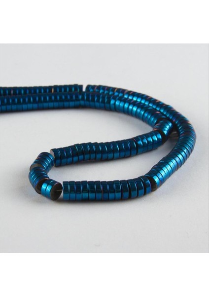 Hematit Rondela Disk Taşı 6 mm