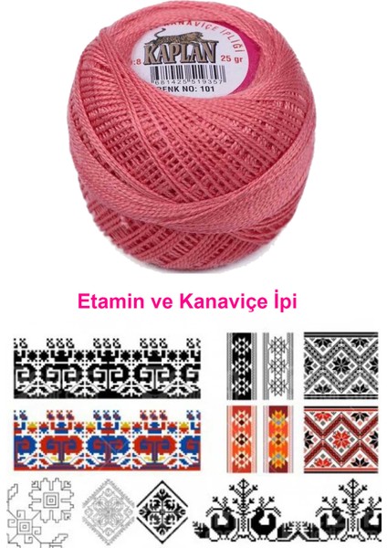 Kaplan Etamin ve Kanaviçe Ipi 8 No Kod/renk: 101 - Royaleks fiyatları