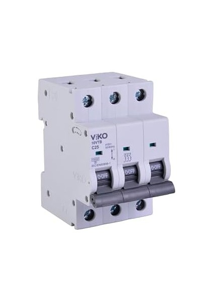 10VTB-3C25 Otomatik Sigorta 10KA C Tipi 3 Kutup 25A fiyatları