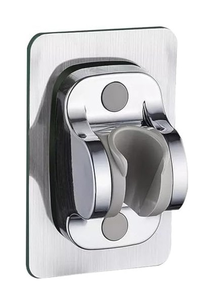 Yapışkanlı Duş Başlığı Askısı/el Duşu Tutucu/duş Mafsalı/dayanıklı Paslanmaz Krom Kaplama Abs Plastik Malzeme (Not: Ürünü Yapıştırmadan Önce Alanı Temizleyiniz) (Krom) fiyatları