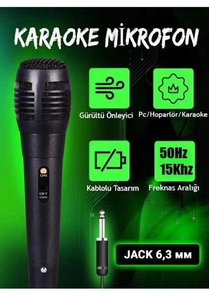 Karaoke Mikrofon Kablolu Mikrofon 6.5 mm Karaoke Mikrofonu fiyatları