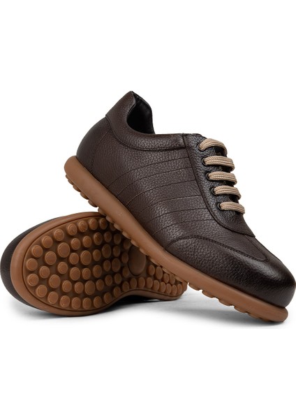 Erkek Hakiki Deri Kahverengi Günlük Ayakkabı - 01826MKHVC32 modelleri
