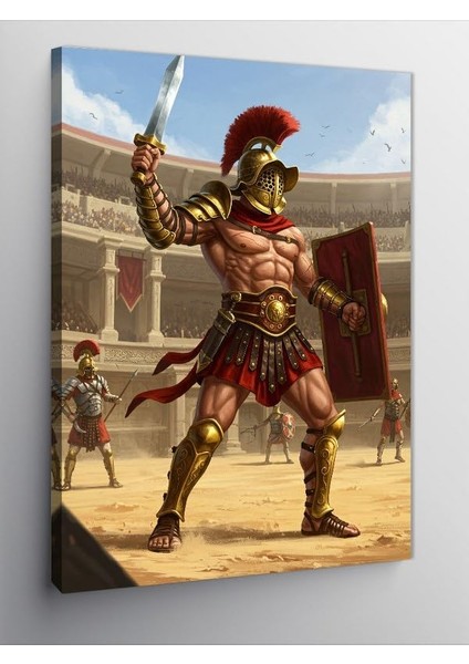 Kanvas Tablo Gladyatör ve Arena, 50 x 70