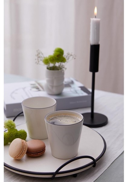 Ekin 2 Parça Mug, Siyah Fileli