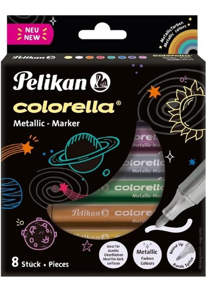 Metalik 411 Keçeli 8li Kutu