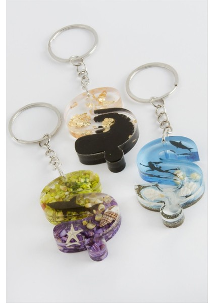 Ş Harfli Epoksi Anahtarlık