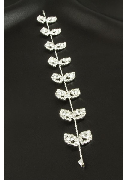 Oval Taşlı Saç Aksesuarı