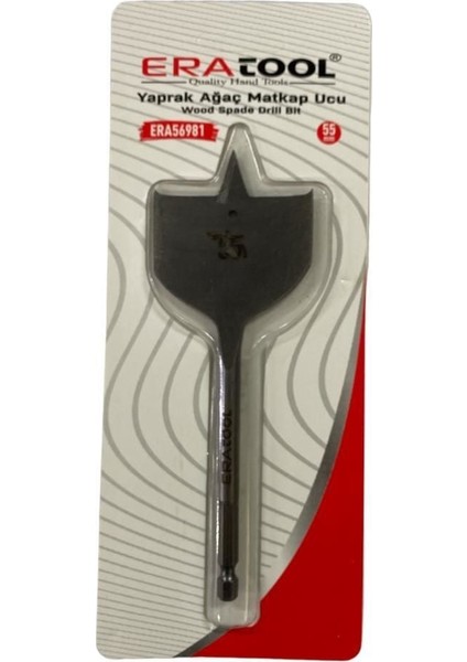 Eratool 56981 Altıgen Yassı Ahşap Maktap Ucu 55 mm