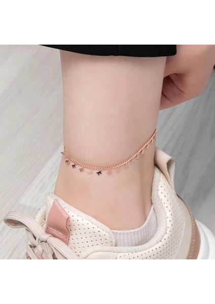 Gümüş Rose Kelebek Halhal modelleri