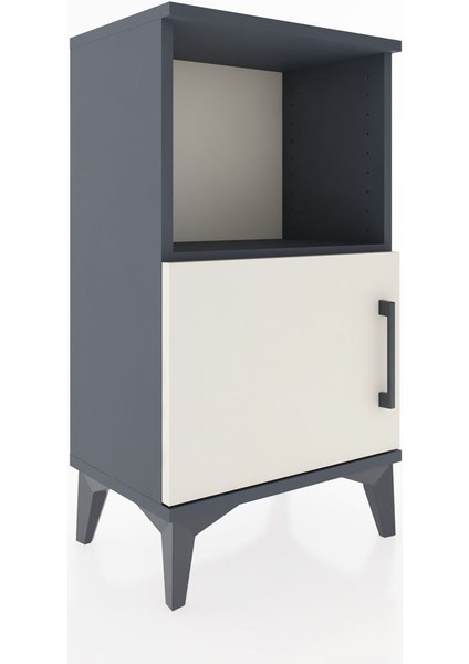 Arges Komodin 2 Raflı 44X30X80 Antrasit-Aytaşı fırsatları