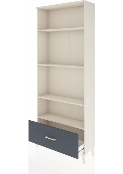 Arges Dolap 4 Raflı Tek Çekmeceli 88X30X221 Aytaşı-Antrasit fırsatları