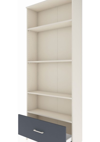 Arges Dolap 4 Raflı Tek Çekmeceli 88X30X221 Aytaşı-Antrasit indirimleri